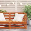 vidaXL Garden Sofa Corner Wax Brown 70x70x67 cm Solid Wood Pine