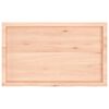 vidaXL Bathroom Countertop 100x60x(2-4) cm Untreated Solid Wood