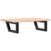 vidaXL Basin Shelf Wall Mounted&nbsp;Steel and&nbsp;Solid Wood Oak