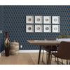 DUTCH WALLCOVERINGS Wallpaper Geometric Blue and Gold
