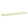 vidaXL Bench Cushion SOEST 100% Polyester Cream 200 x 40 x 5 cm