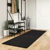 vidaXL Rug HUARTE Short Pile Soft and Washable Black 80x250 cm