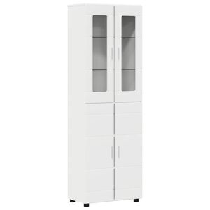 vidaXL Highboard FLORIN 60 x 35 x 182 cm White Engineered Wood