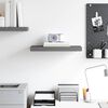 vidaXL Floating Wall Shelf High Gloss Grey 50x23x3.8 cm MDF