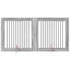 vidaXL Dog Playpen 2 pcs Grey Sonoma 100 x 100 cm Galvanised Steel
