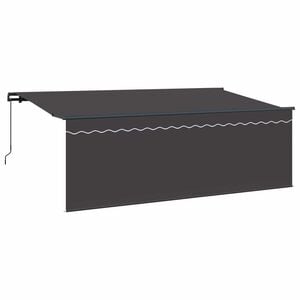 vidaXL Retractable Awning Anthracite 400 x 200 cm