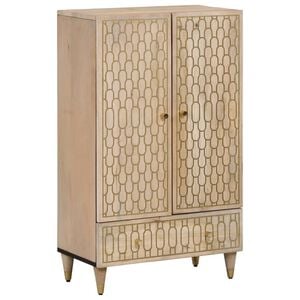 vidaXL Highboard 60x33x100 cm Solid Wood Mango
