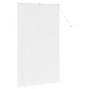 vidaXL Window Blind with Curtains Manual White Aluminium