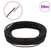 vidaXL Leather Cord Dark Brown &Oslash;1 mm x 50 m Leather