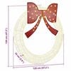 vidaXL Wreath with 150 LEDs Warm white 120 cm Acrylic