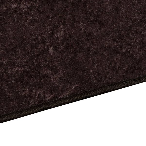 vidaXL Rug Runner MARSA Anthracite 200 x 100 cm Polyester and PVC