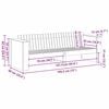 vidaXL Garden Sofa Brown 185.5 x 60 x 62 cm Solid Pine Wood