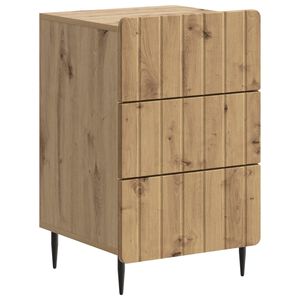 vidaXL Bedside Cabinet Artisan Oak 43x 41 x 68 cm Engineered Wood
