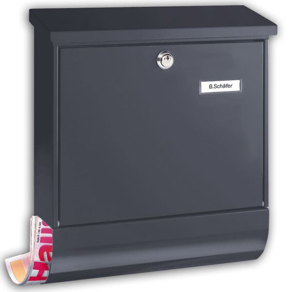 BURG-W&Auml;CHTER Letterbox Set Vario 86720 ANT Steel Anthracite