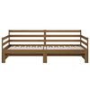 vidaXL Pull-out Day Bed without Mattress Honey Brown 2x(90x190)cm