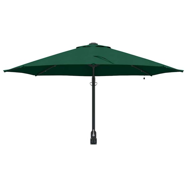 vidaXL Garden Parasol Green 248 x 248 x 148 cm Polyester and Steel