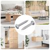 vidaXL Wood Screw 2 pcs Silver &Oslash; 8.6 x 31 mm Iron