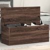 vidaXL Storage Box Brown Oak 90x35x35 cm Engineered Wood
