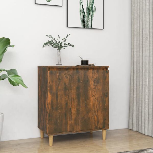 vidaXL Sideboard Smoked Oak 60x35x70 cm Engineered Wood