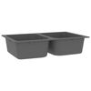 vidaXL Kitchen Sink Grey 76 x 48 x 30 cm Granite