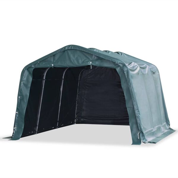 vidaXL Removable Livestock Tent PVC 550 g/m² 3.3x4.8 m Dark Green
