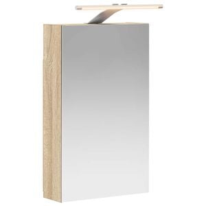 vidaXL Bathroom Mirror Cabinet with Shelf Sonoma Oak 30 x 10.5 x 50 cm