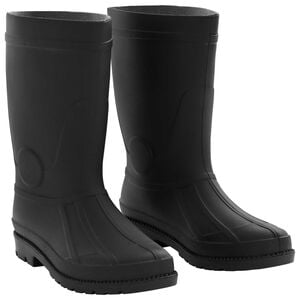 vidaXL Rain Boots PVC Size 44 Black