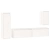 vidaXL TV Cabinets 4 pcs White Solid Wood Pine