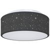 vidaXL Ceiling Lamp Black 30 x 13.5 cm Fabric