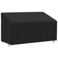 vidaXL 3-Seater Bench Cover Black 175x85x68/94 cm 420D Oxford