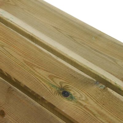 vidaXL Garden Bench 220 cm Impregnated Solid Wood Pine