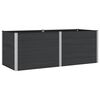 vidaXL Garden Raised Bed Black 250 x 100 x 91 cm alu.