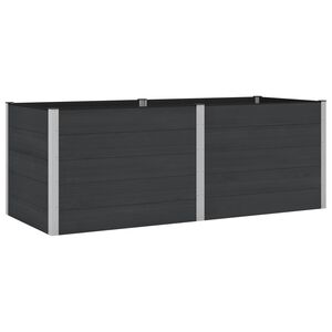 vidaXL Garden Raised Bed Black 250 x 100 x 91 cm