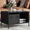 vidaXL Coffee Table Black 68.5x50x43.5 cm Cold-rolled Steel