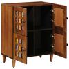 vidaXL Sideboard with Storage Walnut 60 x 33 x 75 cm Solid Mango Wood