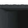 vidaXL Garden Planters 2 pcs Black 30x30x60 cm Poly Rattan