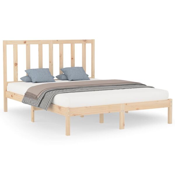 vidaXL Bed Frame without Mattress 160x200 cm Solid Wood