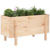 vidaXL Garden Raised Bed 101x50x57 cm Solid Wood Pine