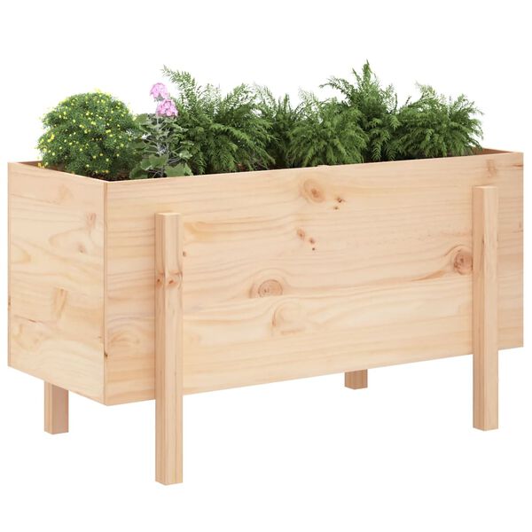 vidaXL Garden Raised Bed 101x50x57 cm Solid Wood Pine