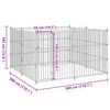 vidaXL Outdoor Dog Kennel 300x300x185 cm