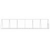 vidaXL Rabbit Hutch Silver 105x600x120 cm Galvanised Steel
