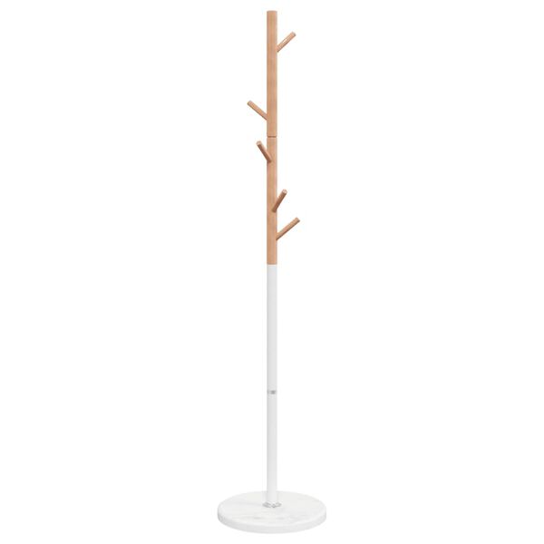 vidaXL Coat Stand White 172 cm Powder-coated Iron