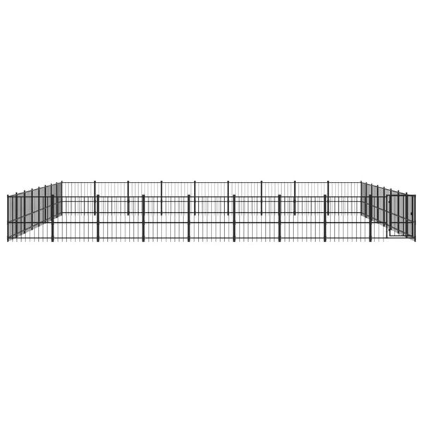 vidaXL Outdoor Dog Kennel Steel 67.74 m&sup2;