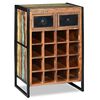 vidaXL Wine Rack for 16 Bottles Solid Reclaimed Wood