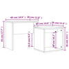 vidaXL Nesting Coffee Tables 2 pcs Brown Oak Engineered Wood