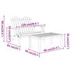 vidaXL 4 Piece Adirondack Garden Lounge Set Solid Wood Acacia