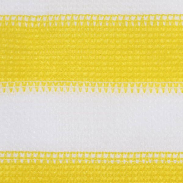 vidaXL Balcony Screen Yellow and White 120x600 cm HDPE