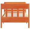 vidaXL Bed Frame without Mattress Wax Brown 100x200 cm Solid Wood Pine