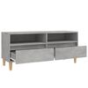 vidaXL TV Cabinet Concrete Grey 100x34.5x44.5 cm Engineered Wood