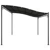 vidaXL Canopy Anthracite 4x3 m 180 g/m² Fabric and Steel